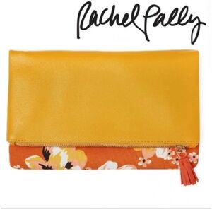 New Rachel Pally Floral Zip Clutch - Reversible - NWT